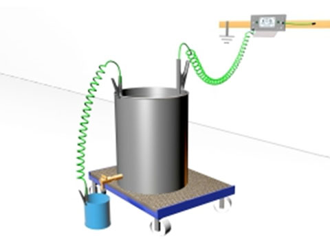 桶类静电接地